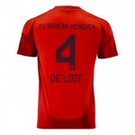 Günstige Fußballtrikots FC Bayern München Matthijs de Ligt 4 Kinder Heimtrikot 2024-25 Kurzarm